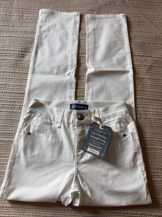 Democracy Denim - Democracy Ab solution Straight-Leg Jeans in White | Sz 2